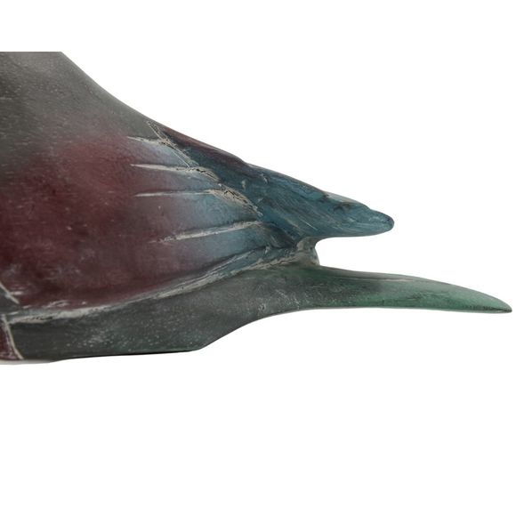 Vintage Hand Carved Wooden Owl Bird Figurine Hand Painted Decorative Sculpture - Picture 7 of 9